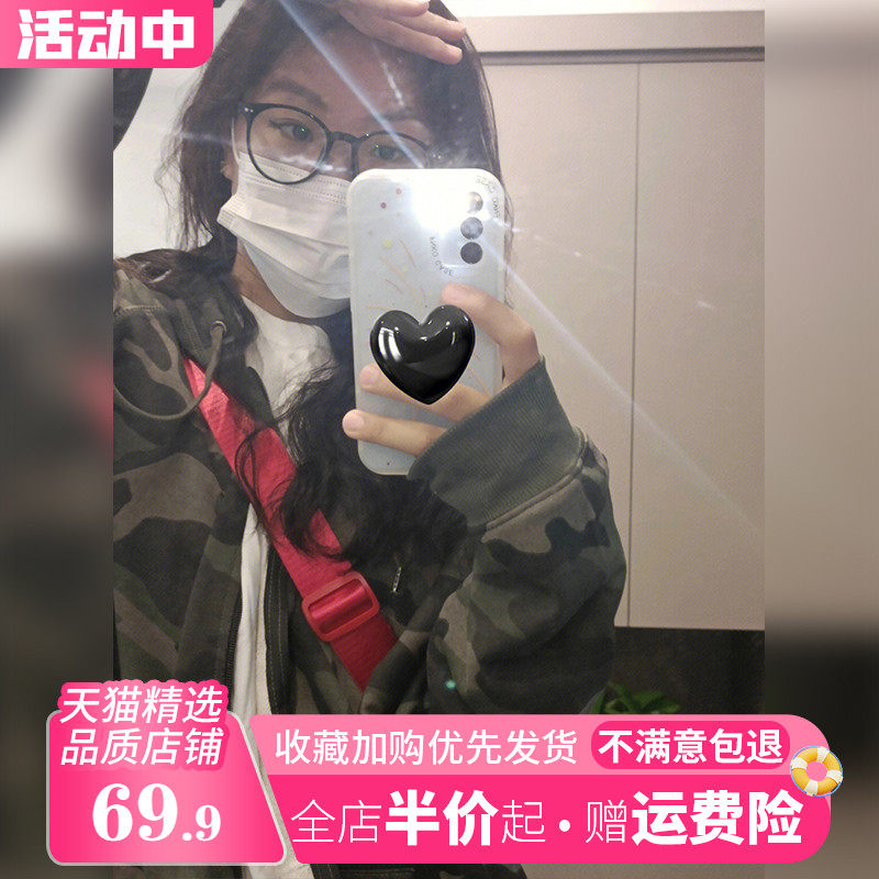 Pregnant women's jacket spring and autumn outer wear 2023 new early autumn large size loose small belly cover hooded top during pregnancy