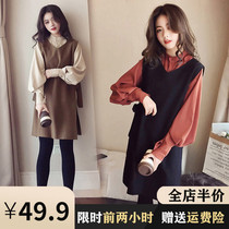 Senior sense pregnant women suit jumpsuit jumpsuit 2021 spring new hot mom fashion personality age-reducing foreign atmosphere tide autumn and winter