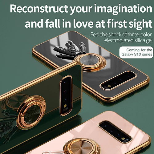 Samsung, S10, модный чехол для телефона, S10, защитный чехол, защитная сумка, кольцо, S10, креативный космонавт, совместимая трубка, новая коллекция, защита при падении, 10plus, изысканный стиль