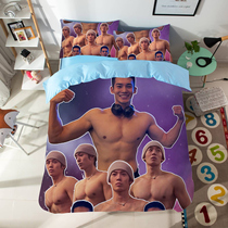 Customized Fengshen Jifa muscle-fitting bed and quilt cover four-piece set of idol star peripheral girls single bedding
