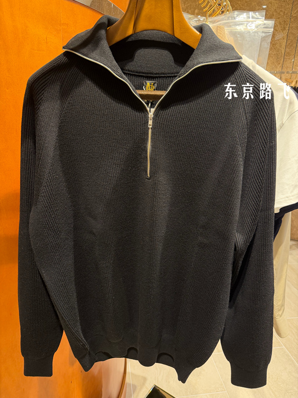 Japan Orders Batoner Hyper Twist Wool Nissan Half-Zip Wool Sweater Japan Orders Batoner Hyper Twist Wool Nissan Half-Zip Wool Sweater