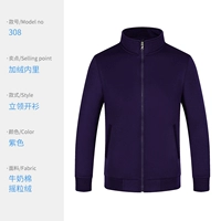 WSX-308 с длинным рукавом фиолетовый (плюс бархат)