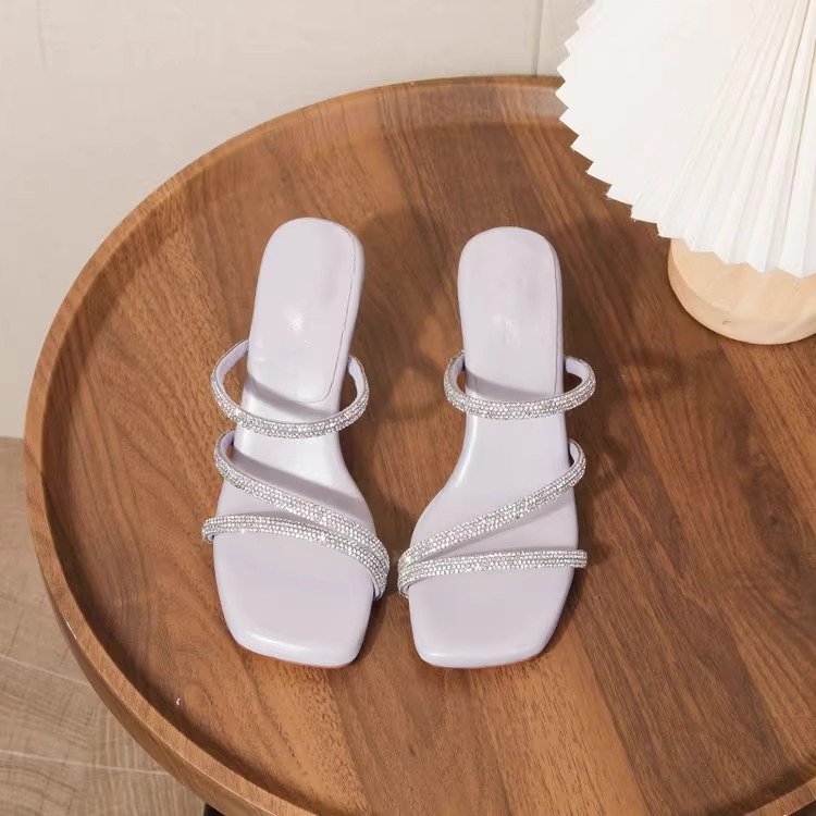 C9704 2760K GIÀY CAO GÓT NỮ RSKREGS GẮN ĐÁ GÓT NHỌN MÙA HÈ GIÀY DÉP NỮ G06 SẢN PHẨM MỚI