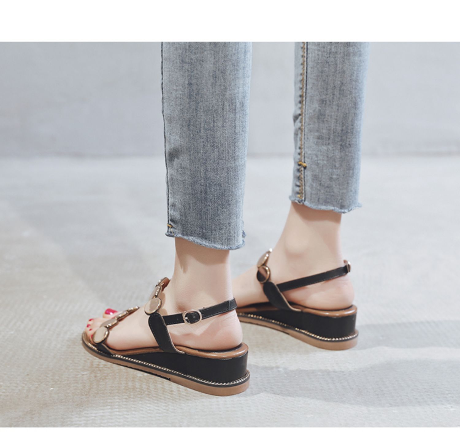 C9714 2660K GIÀY DÉP SANDAL NỮ RSKREGS MŨI NHỌN MÙA HÈ THOÁNG KHÍ GIÀY DÉP NỮ G06 SẢN PHẨM MỚI