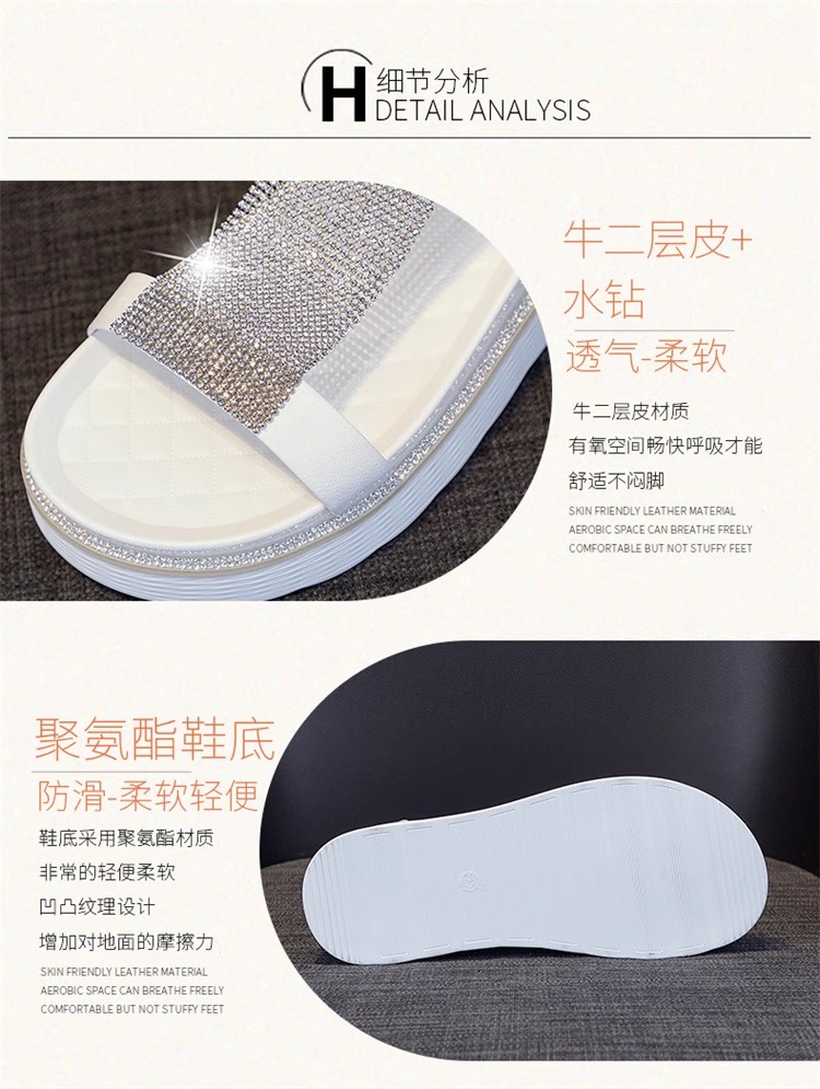 C9798 3310K GIÀY CAO GÓT NỮ RSKREGS GẮN ĐÁ MÙA HÈ ĐẾ XUỒNG MIỆNG CÁ GIÀY DÉP NỮ DA BÒ G06 SẢN PHẨM MỚI