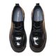 Black genuine leather loafers for women, autumn and winter plus velvet, 2025 new platform thick-soled single shoes, British style small leather shoes