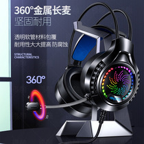 Silver Eagle head-mounted computer headset with mic luminescence audio channel gaming headset private model Amazon