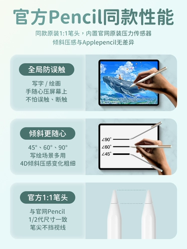 IQS Macaron ApplePencil Concacitor Pen iPadpencil Apple iPad планшет Apple Touch Cencil Thinkwriting 2021 Second -Generation Air4 сенсорный экран 3 Generation Mini6 Плоская замена 5