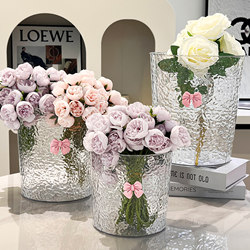 Transparent Acrylic Flower Bucket for Home Use, Flower Shop Special Deep Water Flower Bucket, Large Fresh Flower Vase, Flower Arrangement Tube, French Style