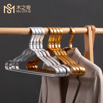 50 space aluminum alloy hangers adult seamless clothes hangers drying hangers stainless steel non-slip clothes hanging