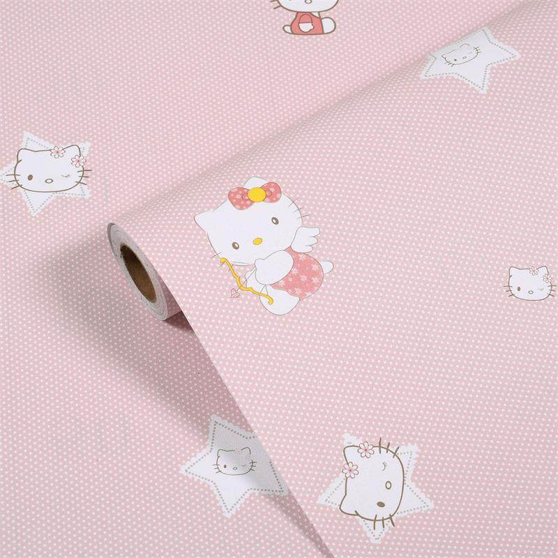 Wallpaper self-adhesive bedroom warm 10m girl room pink waterproof moisture-proof cartoon student dormitory wallpaper sticker