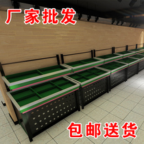 Supermarket vegetable rack Fruit and vegetable rack Fruit and vegetable rack Fruit shop vegetable shop display rack Supermarket promotion desk shelf