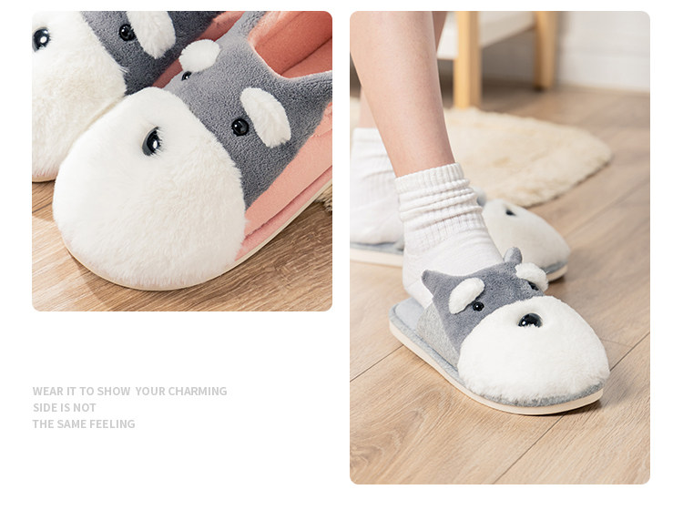 堂冶 可爱卡通 防滑保暖毛毛绒拖鞋 天猫优惠券折后￥16.8包邮（￥21.8-5）全包跟、不包跟多色可选