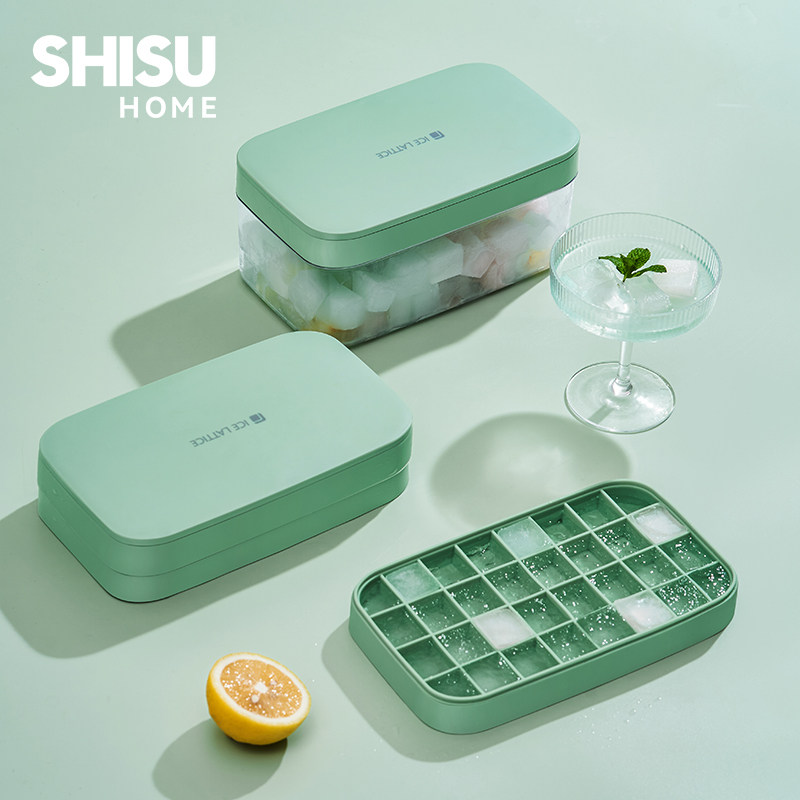 Ice-freezer frozen ice cubes making dies Home Large capacity Silicone Grade Home-made Ice Box Storage Ice God