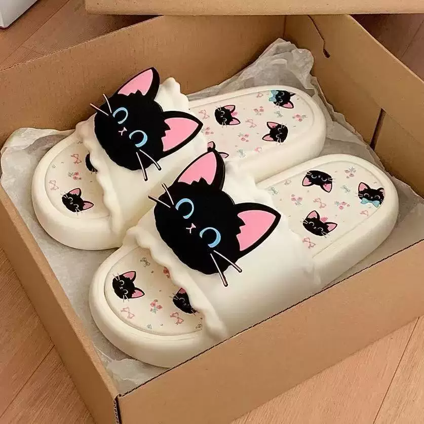 Новый стиль slippers для женщин надевать на улице летом, внутри и дома, выглядящие стильно, нескользящие, против запаха, прохладные школьные тапочки для женщин