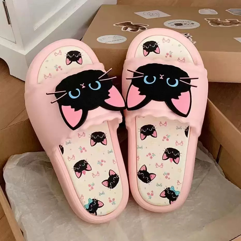 Новый стиль slippers для женщин надевать на улице летом, внутри и дома, выглядящие стильно, нескользящие, против запаха, прохладные школьные тапочки для женщин