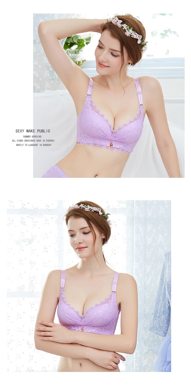 Sexy ren không có vòng thép tập hợp áo ngực mùa hè bộ sưu tập nhỏ áo ngực sữa về việc hỗ trợ điều chỉnh ít đồ lót của phụ nữ shop quần áo nữ