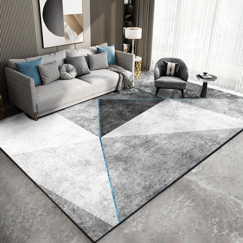 Carpet living room modern minimalist sofa coffee table blanket light luxury high-end bedroom full shop gray floor mat large area