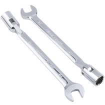 Lingbu wrench movable head socket dual-purpose wrench 8-22mm socket open plum blossom wrench auto repair tools