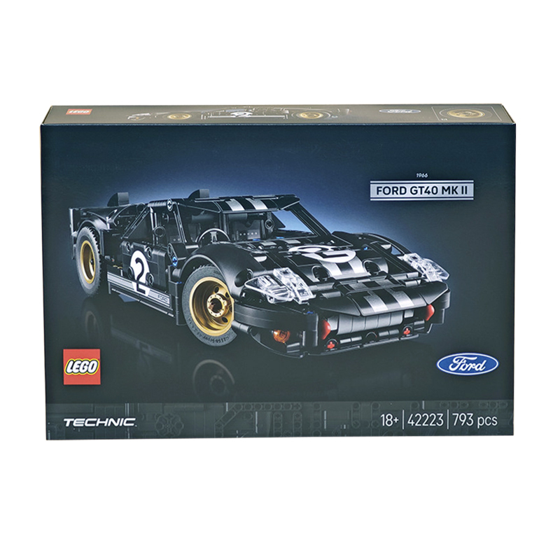 Lego Technic 42223 1966 Ford Gt40 Markii Sports Car Model Boy's Toy Lego Technic 42223 1966 Ford Gt40 Markii Sports Car Model Boy's Toy