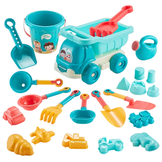 儿童沙滩玩具车宝宝戏水挖沙池土工具沙漏铲子桶赶海边玩沙子套装