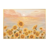 5D Diamond Painting Full Diamond New Style Living Room Sunflower 2025 Point Cross Stitch Stitch Alist Emsemory Restaurant Plant Flowers Simple