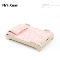 Dog socket wooden toddy gold hair can be removed autumn and winter pet bed large and medium sized wood pet supplies