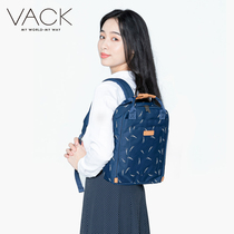 VACK printed waterproof lightweight backpack female 14 inch male computer bag campus style decompression college student school bag