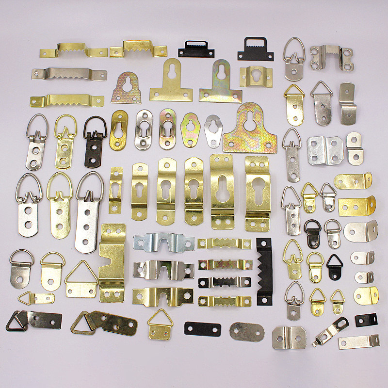 Photo-frame hanging buckle hanging ring decoration painting 5 gold accessories Cross-embroidered watch frame without mark and dark hanging billboard frame