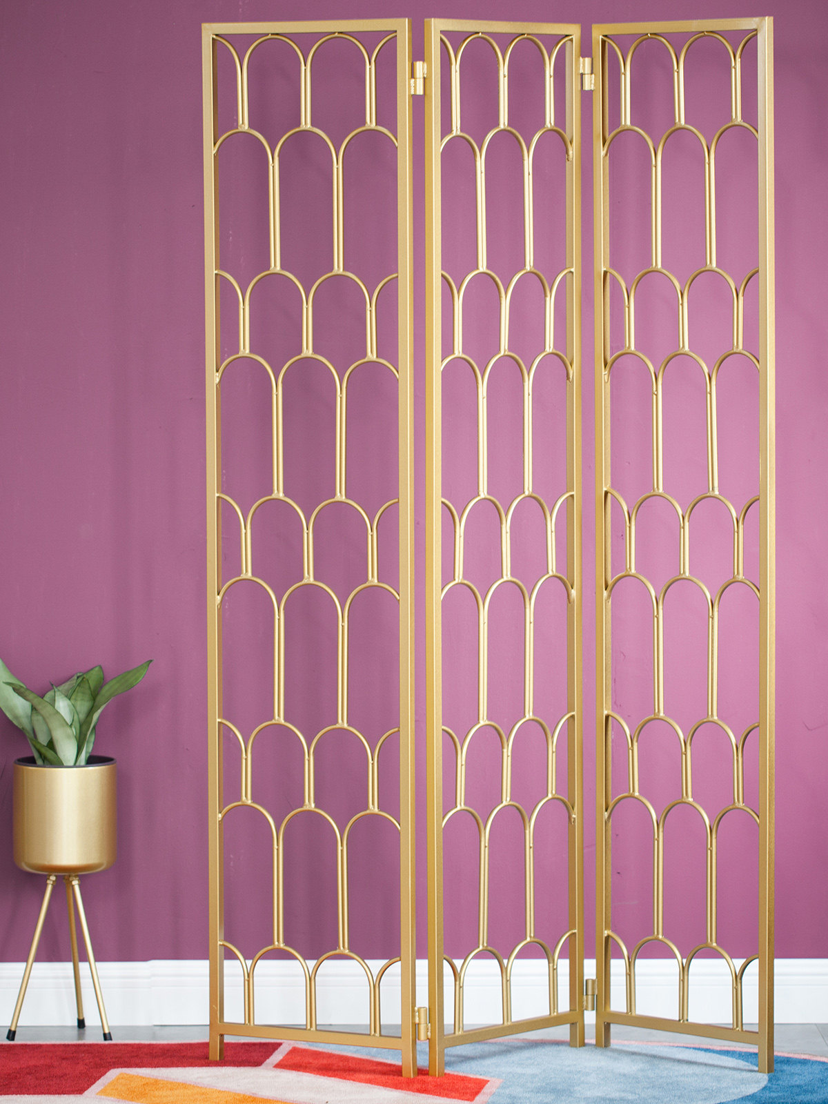 Creative Nordic simple ins style push-pull folding mobile Japanese and Korean living room horizontal simple entrance screen partition