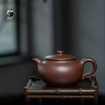 (Sold to enjoy) Wu Qunxiang master Gao Wu Qimin teacher purple clay pot works purple mud round pot