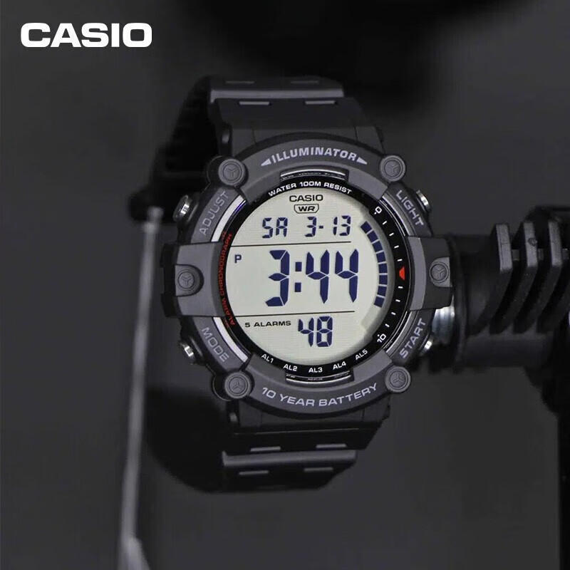 Casio Casio Watch Men's Sports Large-Screen Digital Display Student Sports Watch Quartz Watch Digital Ae-1500Wh