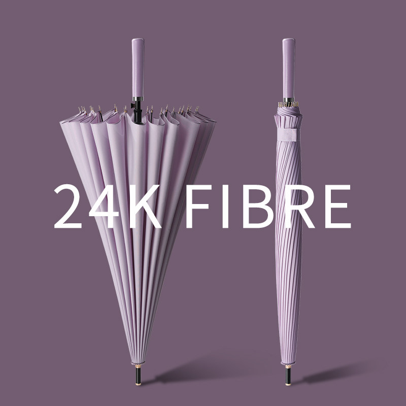 24 bone umbrella large oversized men's straight pole umbrella enlargement reinforcement thickening automatic long handle umbrella student handsome department