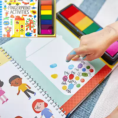 Children's picture album, children's finger painting seal, non-toxic paint, baby zero base painting, 3-year-old graffiti paint ink pad