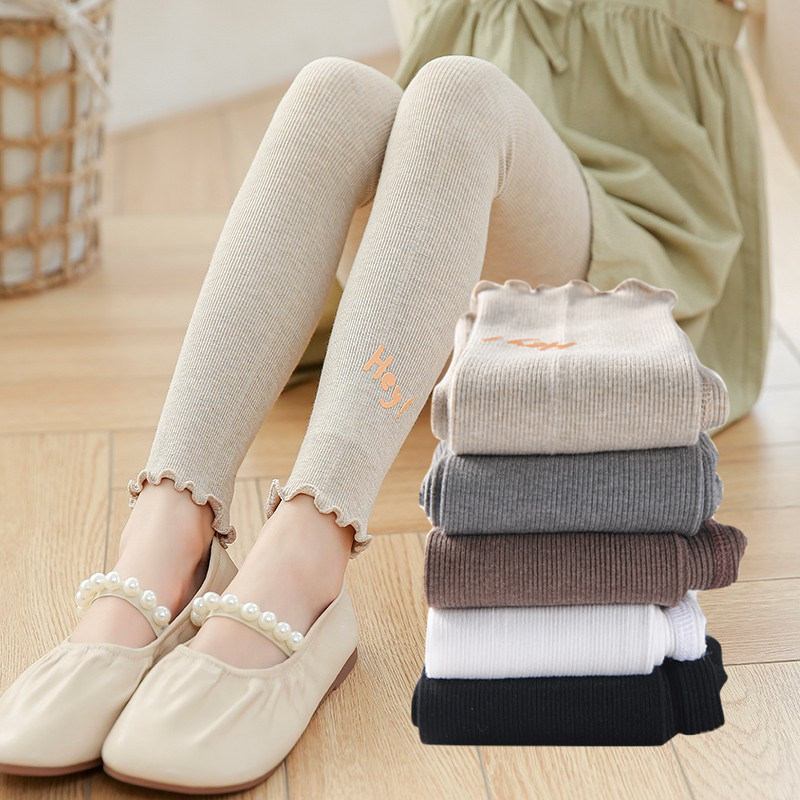 Girl inside lap pants spring and autumn in thick baby pure cotton even body pants outside with foreign pantyhose slim fit children's pantyhose 100 hitch