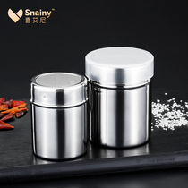 304 Stainless Steel Sprinkled Powder Tank Home Kitchen Barbecue Powder Chili Pepper Powder Jars Powder Tank Sprinkler Powder
