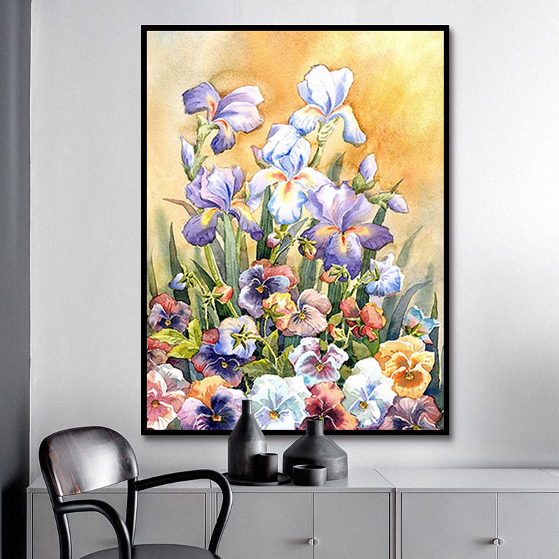 梵高《鸢尾花》数字油画DIY挑战｜手残党也能画出世界名画的神