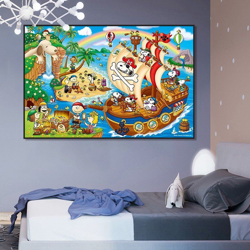 History Nubi Cartoon Decoration Painting DIY Digital Oil Color Painting American Children Painting Handmade color oil painting by itself