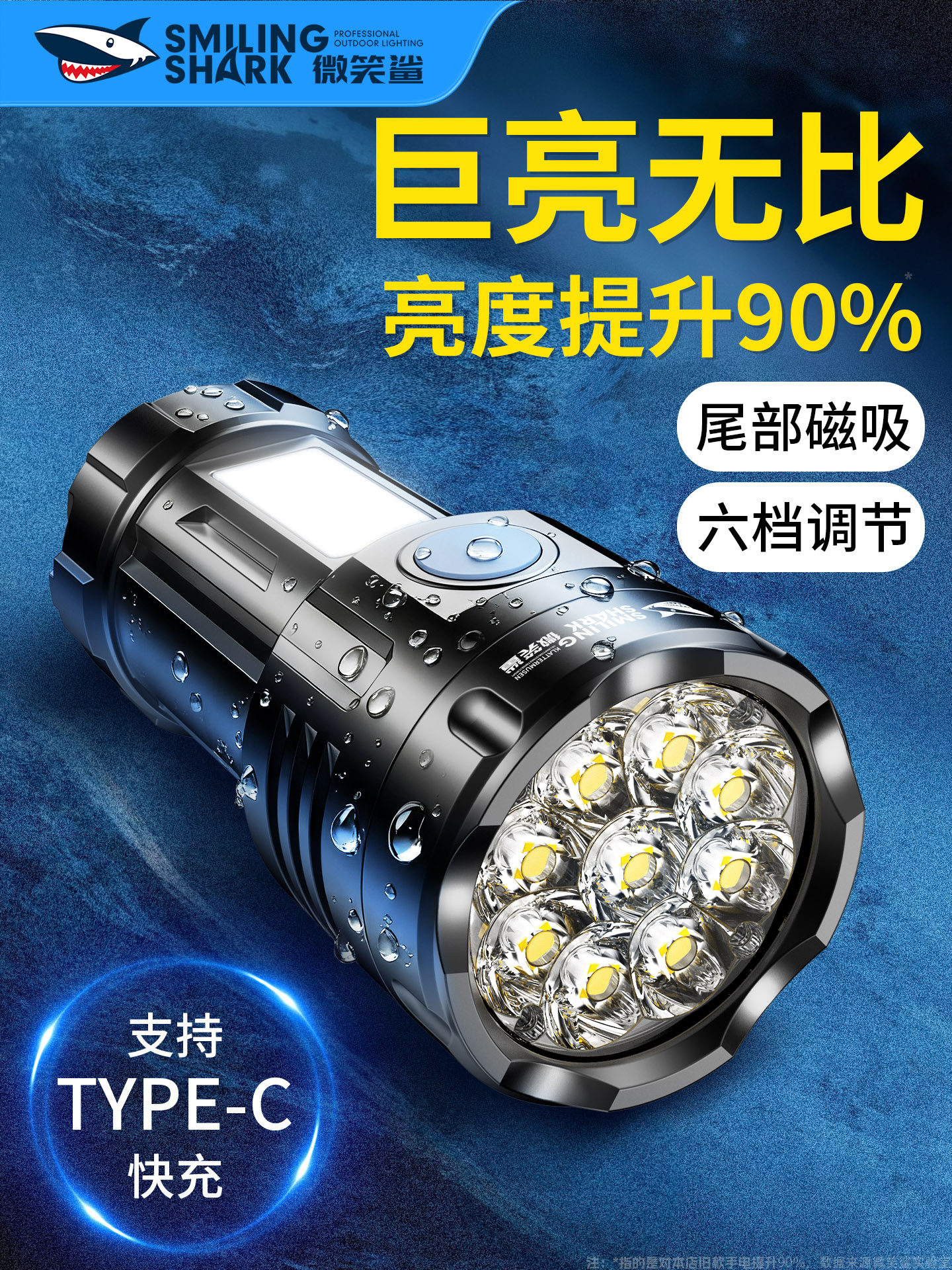 Mini Small Flashlight, Outdoor Portable, Multi-Functional, Strong Light, Ultra-Bright, Floodlight, Portable, Magnetic, Rechargeable