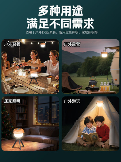 야외 캠핑 조명, 긴 배터리 수명, 분위기 조명, 하늘 커튼 텐트 조명, 충전식 캠핑 조명, 휴대용 소나무 콘 조명