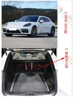 Panamera-New Energy [2018-2023 (три куска задней панели)] Черная пушистая поверхность