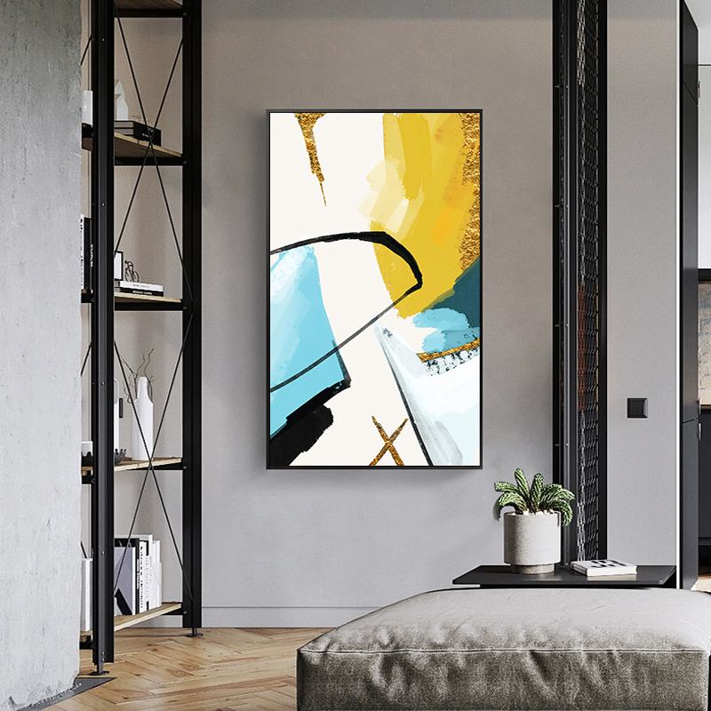 Nordic Entrance Door Decoration Painting Modern Simple Corridor Avenue High-end atmospheric frescoes Light Luxury Painting