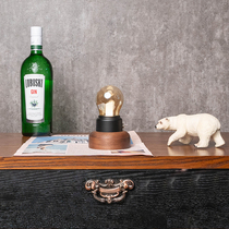 Creative Solid Wood Charging Lithium Electric Small Night Light Book House Swing Piece Birthday Walking Heart Gift Brief Gift Friends Table Hitch Decoration