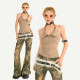 Cool Molly Lapel Halter Slimming Vest ແບບໃຫມ່