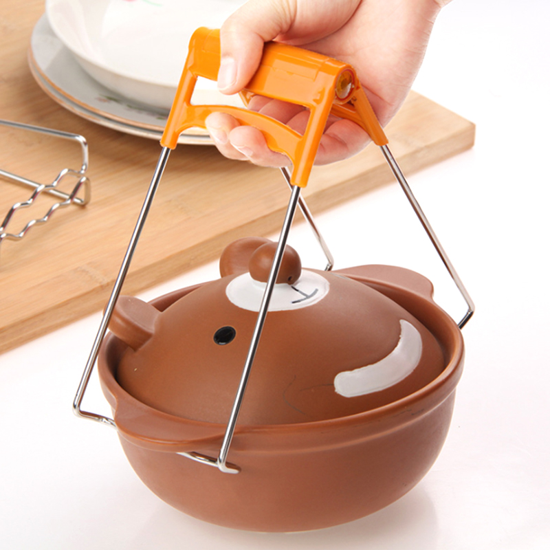 Stainless steel anti-scalding clip for a bowl clip Home Tipping machine for a bowl clip Pinch Bowl Clip Anti-Burn Anti Slip Kitchen Tool