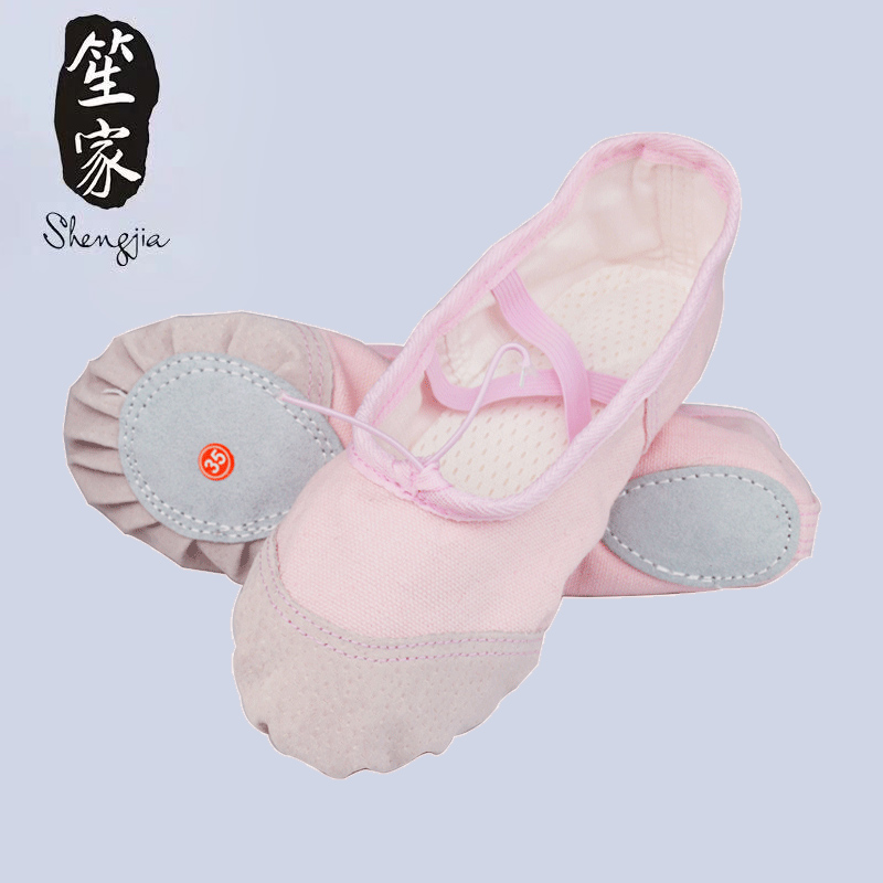 Sheng Family Adults Dance Shoes Women Soft Bottoms Practice Shoes Belly Leather Dance Classical Body Cat Paws Dancing Shoes Ballet Shoes Men