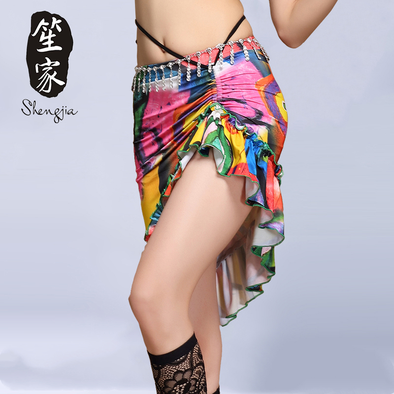 Sheng Jia Belly Leather Dance Practice practice Costume Design with floral blouses beginners MoDel upper 2022 New cramable