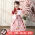 Trang phục thiếu nhi Hanfu cho bé gái Váy siêu cổ tích Mùa xuân và mùa thu Sakura Công chúa nhỏ Cô bé Phong cách Trung Quốc Trang phục sân khấu - Trang phục Trang phục