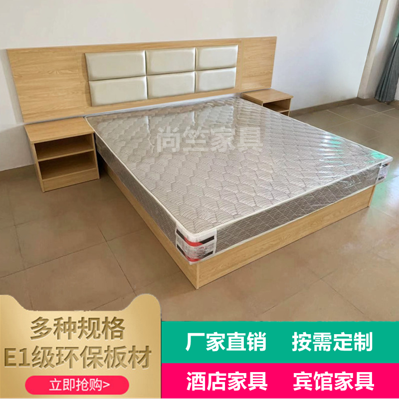 Hotel furniture label full bedroom custom apartment bedroom rental room room bedding room TV cabinet combination