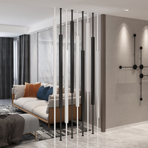 Non-perforated wrought iron screen partition Living room Simple modern entrance door Entrance Dining room office hollow decoration